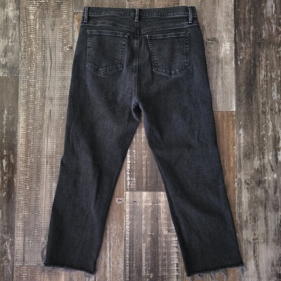 Loft High Waist Straight Crop Raw Hem Women's Size 12 - Picture 2 of 9